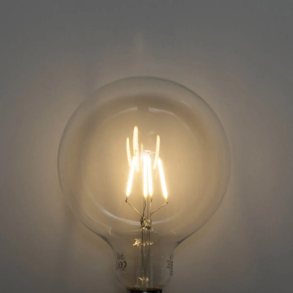 5 darabos E27 3 fokozatban dimmelhető LED spirál izzószálas G125 4W 450 lm 2700K
