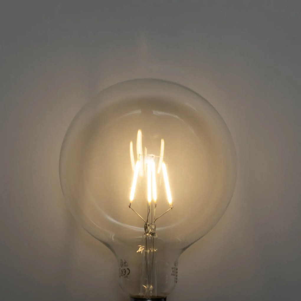 5 darabos E27 3 lépésben dimmelhető LED spirál filament izzókészlet G125 4W 450 lm 2700K