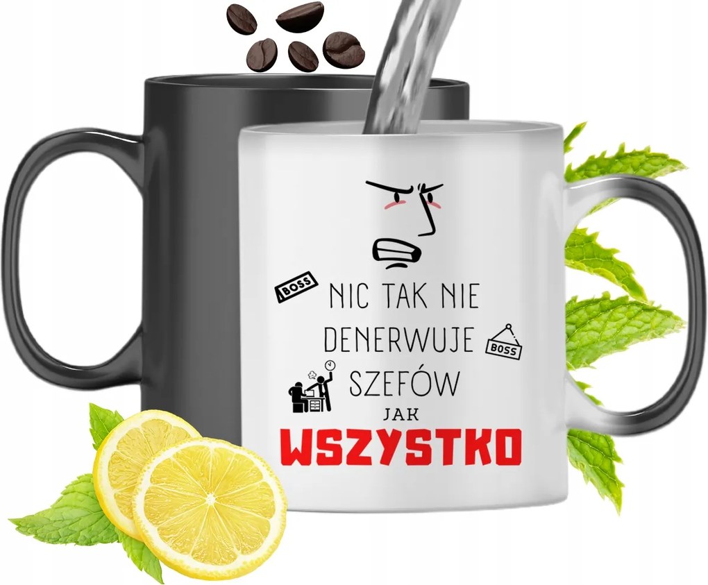 Mágikus Bögre Főnöknek Színváltós, fényképes nyomattal