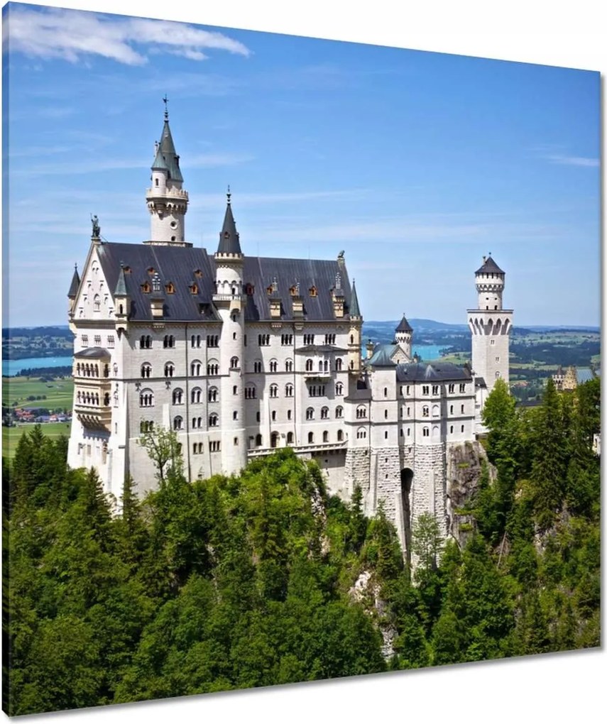 Vászonkép 80x80 Neuschwanstein kastély
