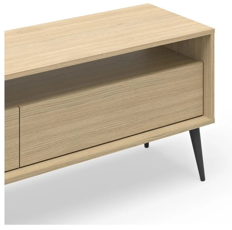 Natúr színű TV-állvány tölgyfa dekorral 150x54 cm Lake – TemaHome