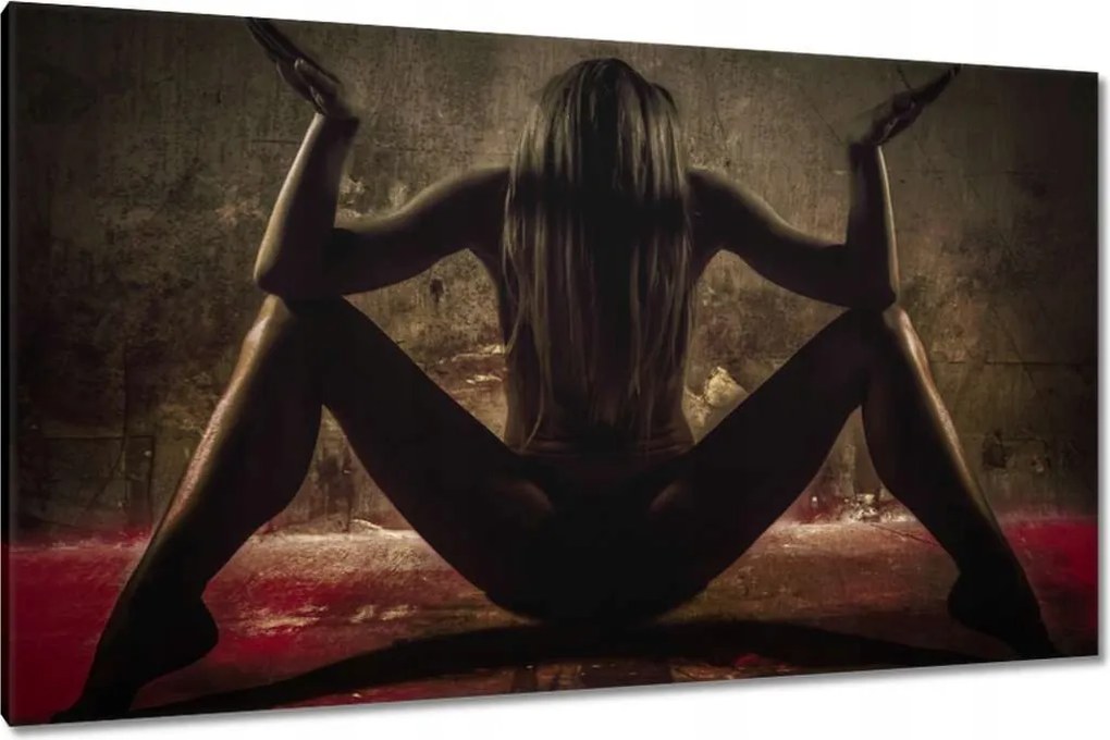 Vászonkép 120x70 A lány meditál