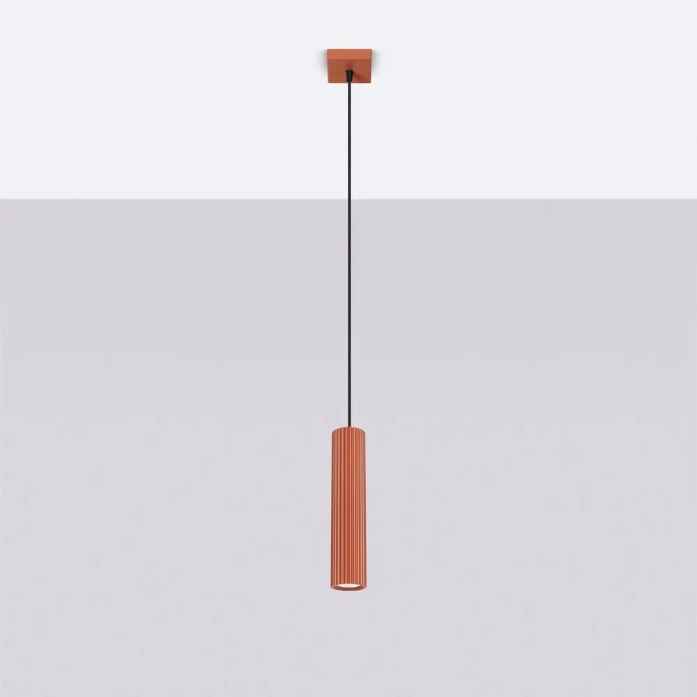 Téglavörös függőlámpa Gleam – Sollux