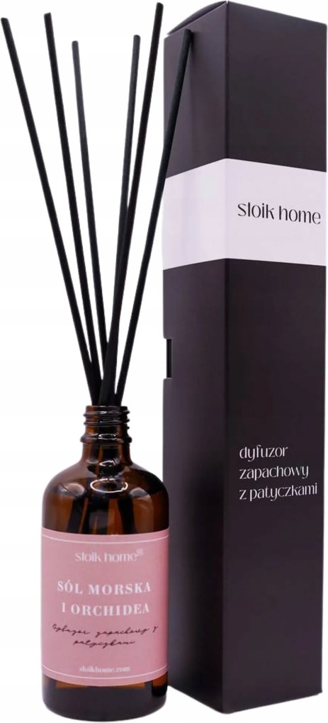 Aroma diffúzor Tengeri só és orchidea illatpálcikák Słoik Home