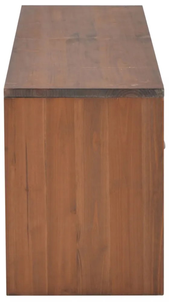 négyfiókos tömör fenyőfa TV-szekrény 120 x 30 x 40 cm