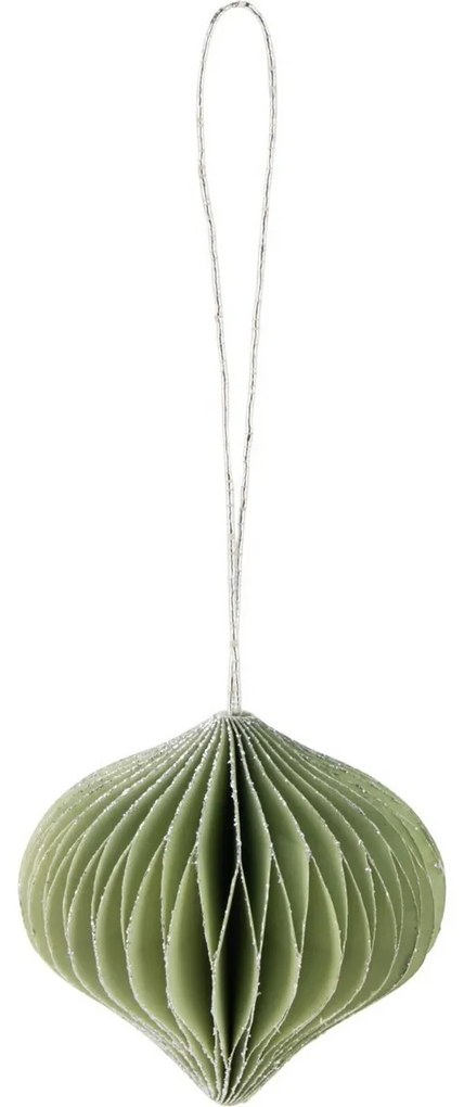 9 db-os karácsonyi díszkészlet, fehér-zöld, 6 cm, honeycomb