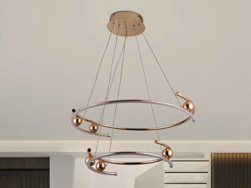 NEDES J4346-GCH Modern Led Függesztett Lámpa IP20
