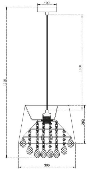 Lámpa Mennyezeti lámpatest NESTO, 5994, AC220-240V, 50/60Hz, 1*E27, max.40W, IP20, átmérő 30 cm, fekete/arany