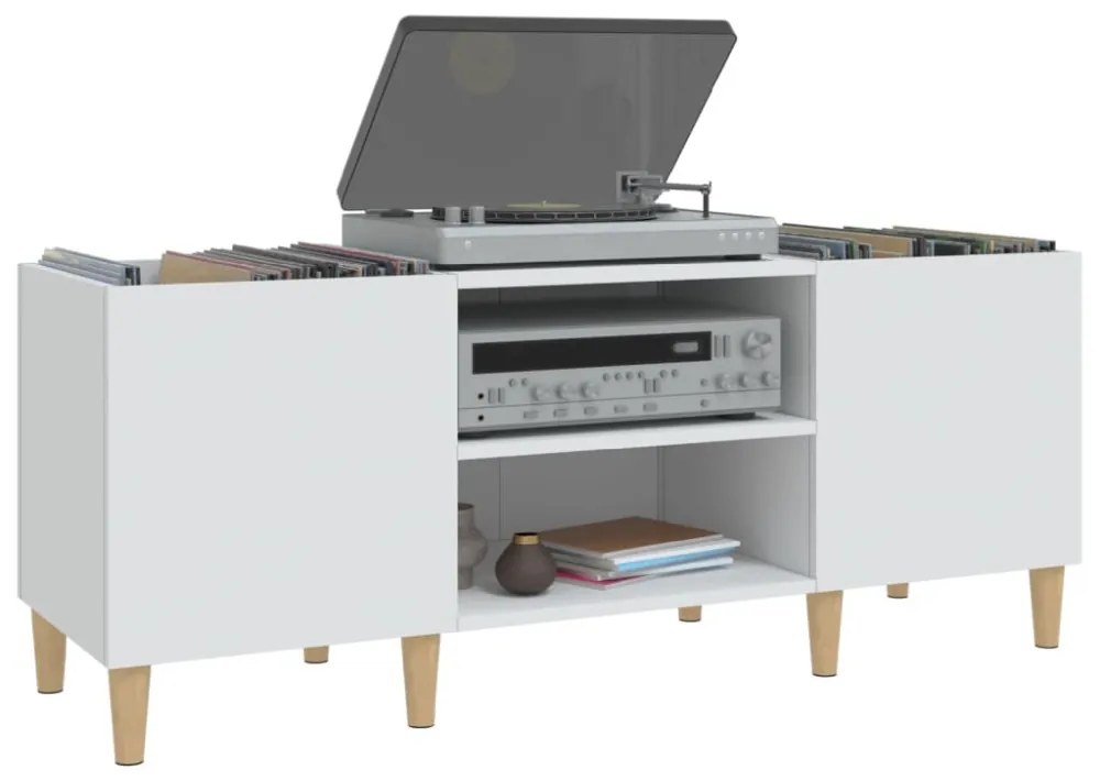 fehér, rétegelt lemezszekrény 121 x 38 x 48 cm, fa textúra