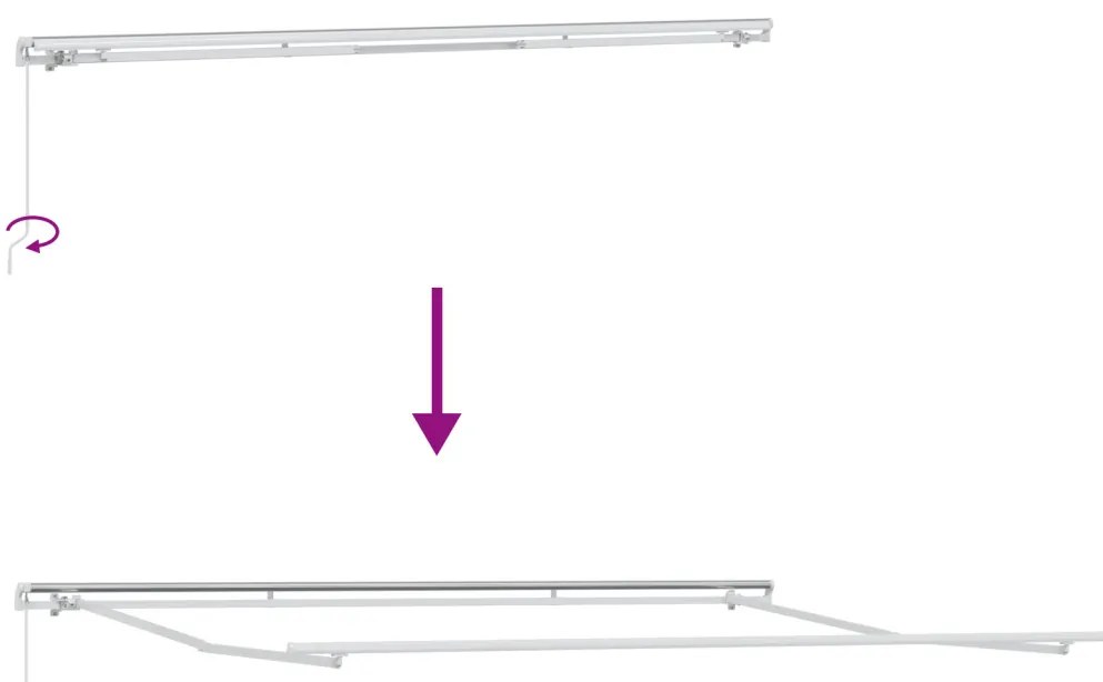 Kézi Behúzható Napellenző Zöld és Sárga 500x300 cm