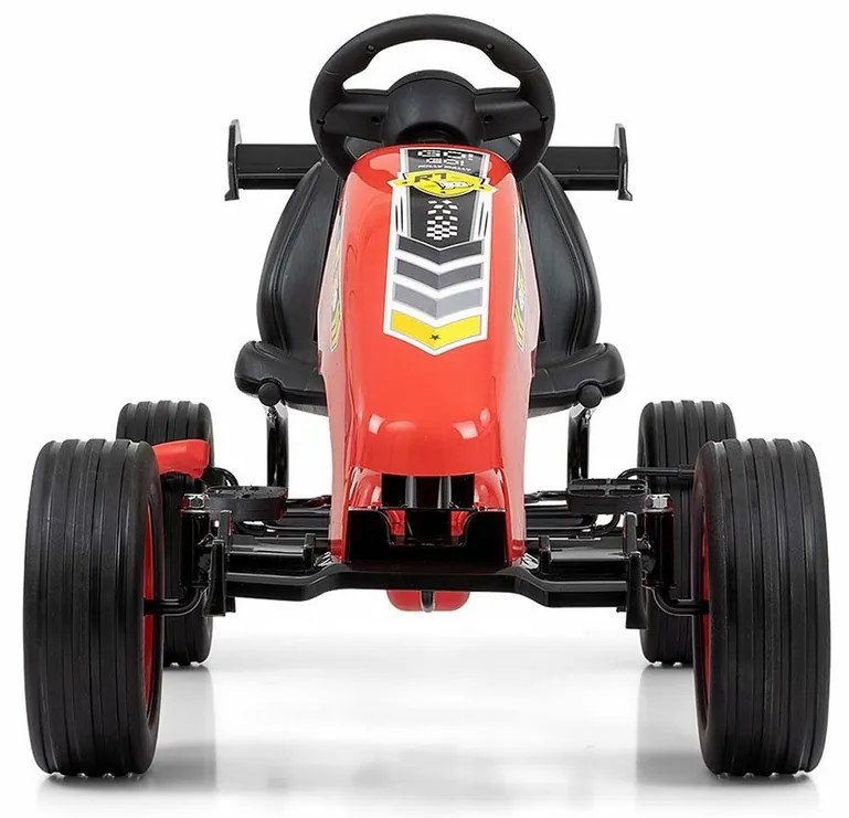 Milly Mally Quadricycle gokart rakéta, piros
