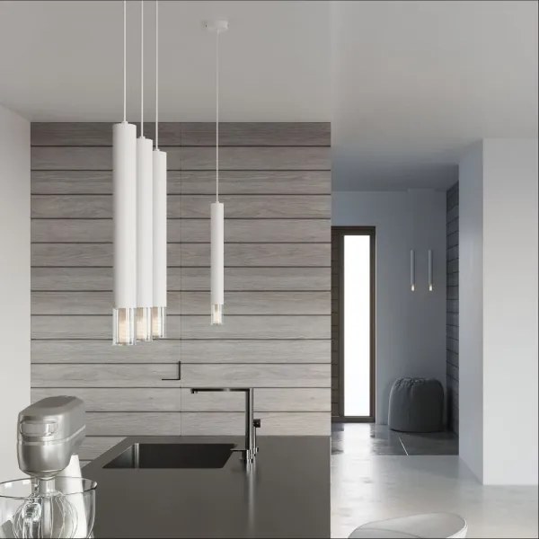 Sollux SL.0957 - Csillár zsinóron VIZIER 1xG9/12W/230V fehér