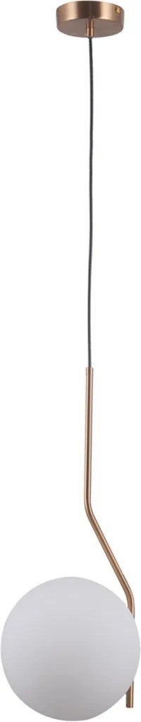 ITALUX PND-3300-1-HBR CARIMI Modern Függesztett Lámpa Fehér, Sárgaréz E27 IP20