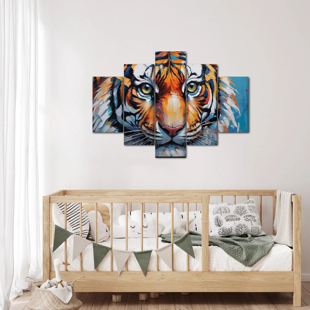 Kép - Tigris látképe, festmény (150x105 cm)