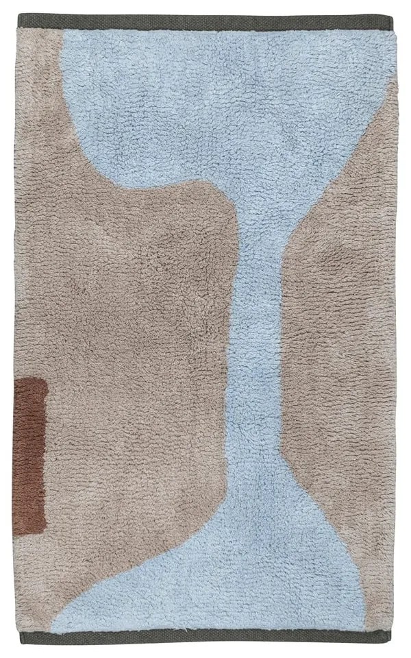 Világoskék-bézs mosható pamut szőnyeg 50x80 cm Figura – Mette Ditmer Denmark