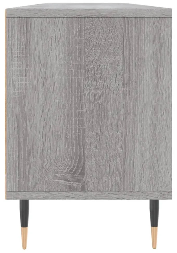 szürke sonoma színű szerelt fa TV-szekrény 150x30x44,5 cm