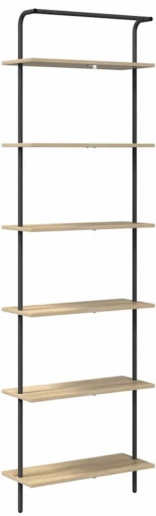 Könyvespolc sonoma tölgy 60 x 24 x 203 cm Faanyag