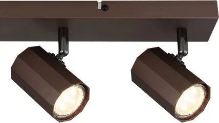 Globo 57919-4 Mennyezeti spotlámpa fém bronz színű matt, alumínium bronzszínű matt, HxSzxM: 530x60x145mm, 4x GU10 25W 230V izzók nélkül
