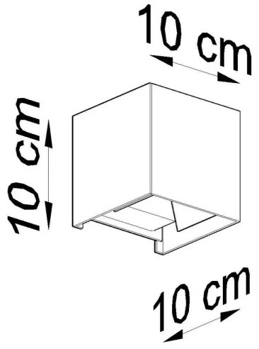 LED Kültéri fali lámpa LUCA LED/6W/230V IP54