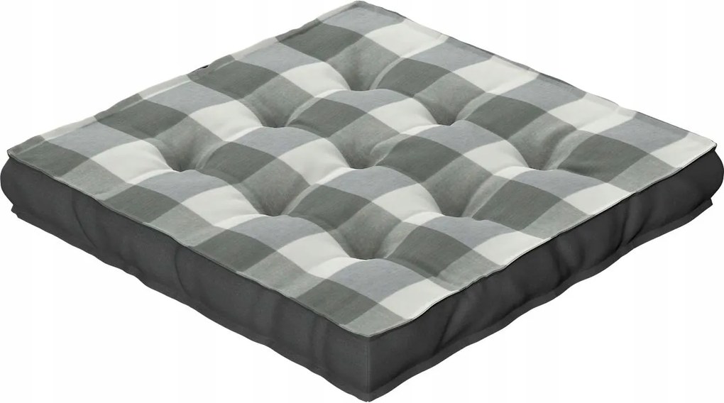 Dekoria Székpárna Kuba szürke-fehér kockás