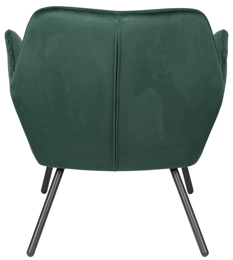 Bon sötétzöld bársony fotel - White Label