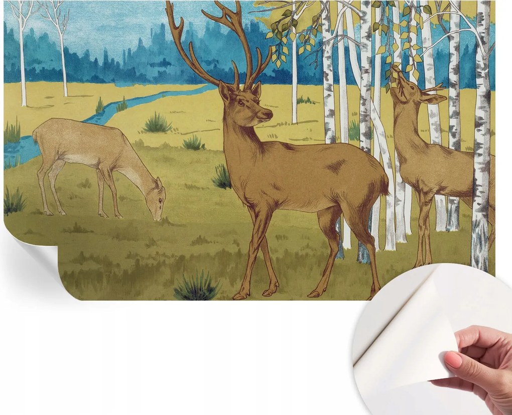 Fotótapéta Fali tapéta Hálószobába és Nappaliba Erdei harmónia 416x254 cm