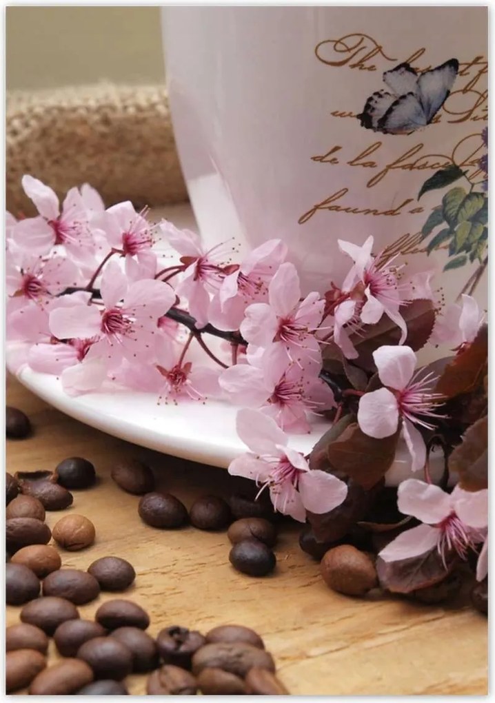 Poszterek 70x100 Cseresznyevirágos csésze