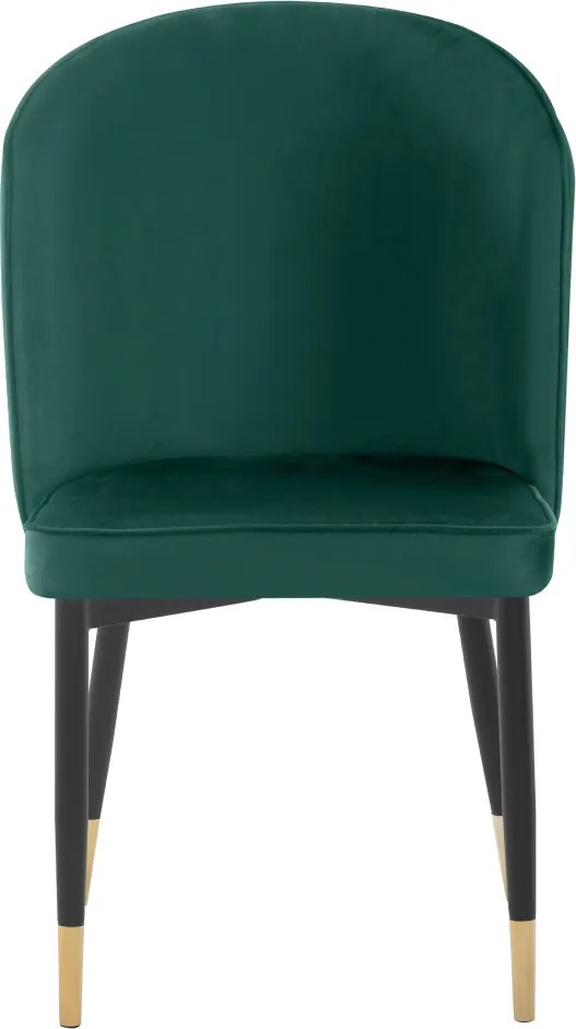 Étkezőszék, zöld Velvet szövet/fekete, UDAJA