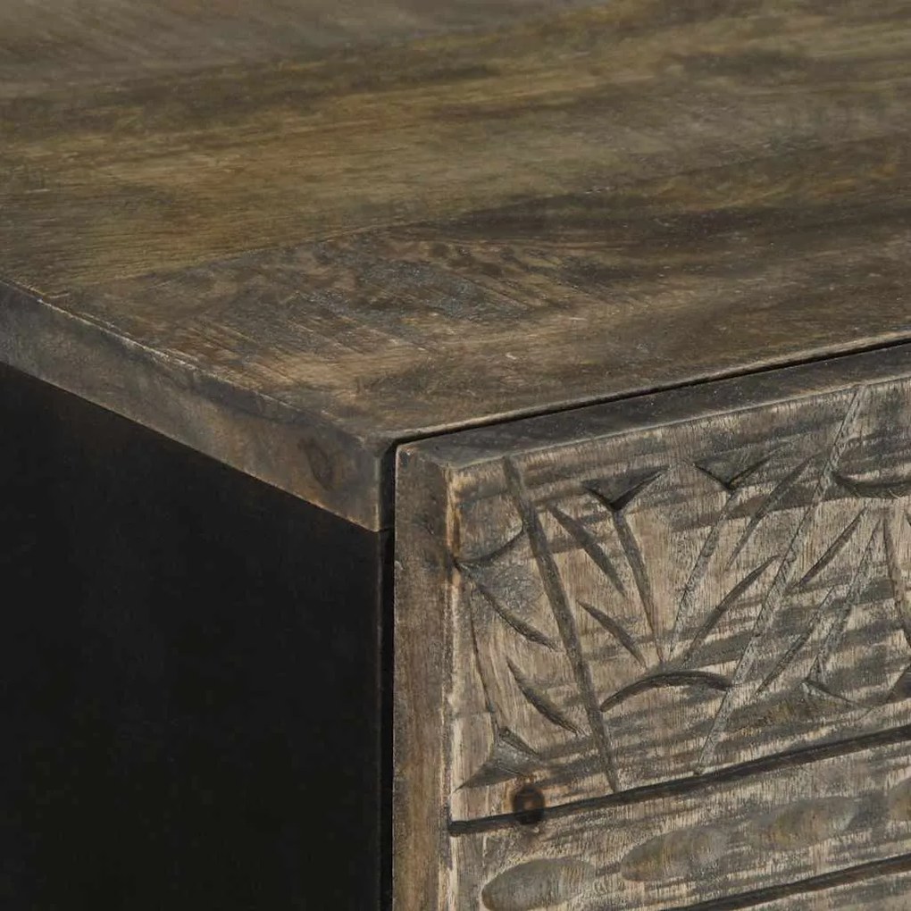 tömör mangófa magasszekrény 60x33x100 cm