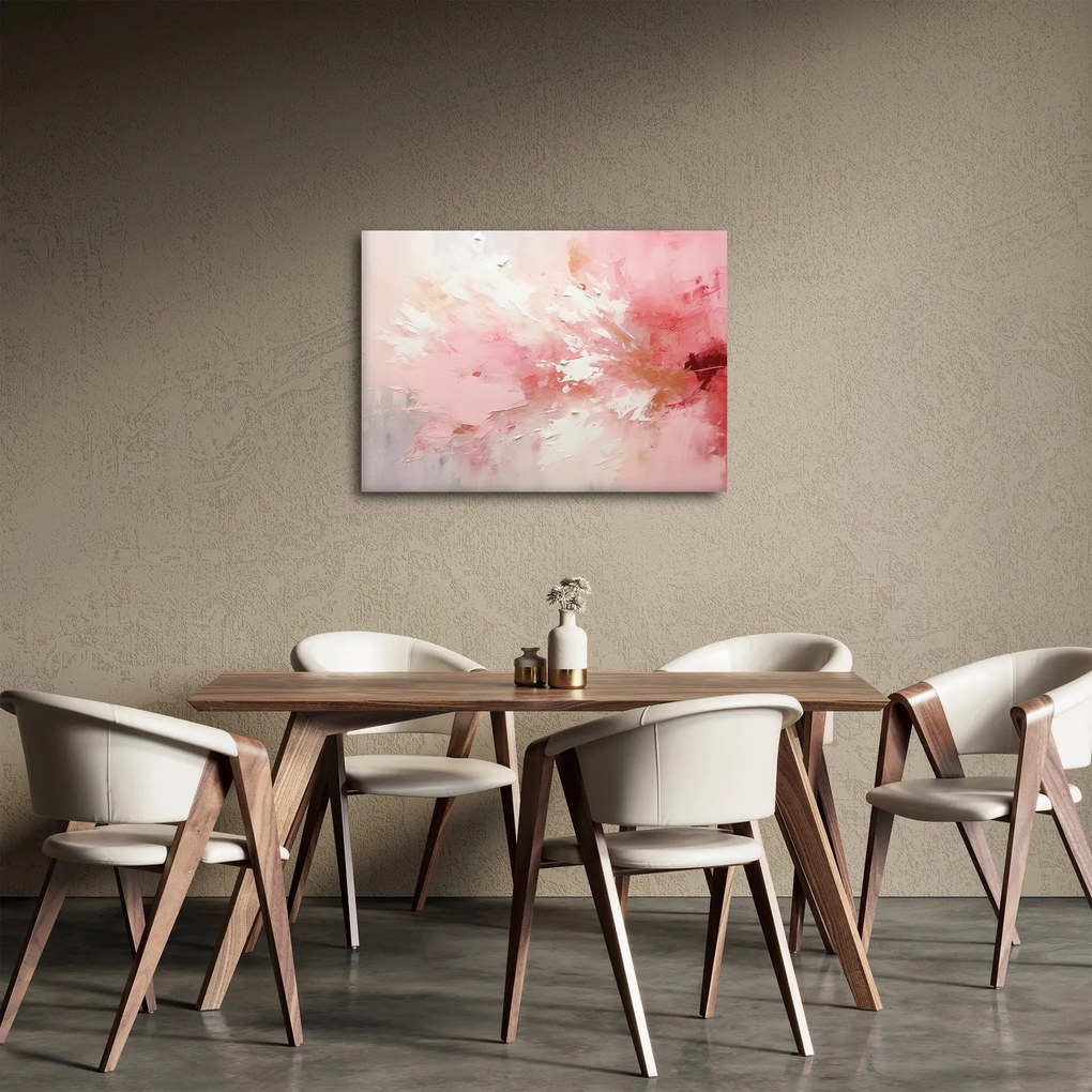 Kép - Rózsaszín absztrakt (70x50 cm)