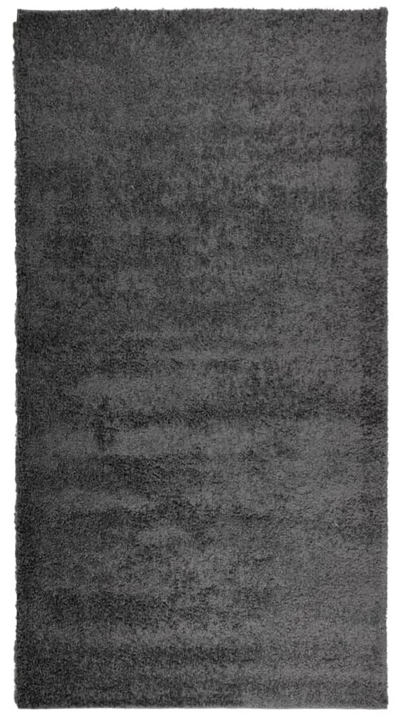 PAMPLONA antracit magas szálú bolyhos modern szőnyeg 80x150 cm