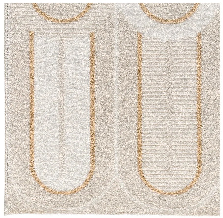 Krémszínű szőnyeg 200x290 cm Flora – Universal