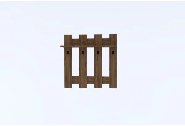 Fali fogas CARINA 70x70 cm barna