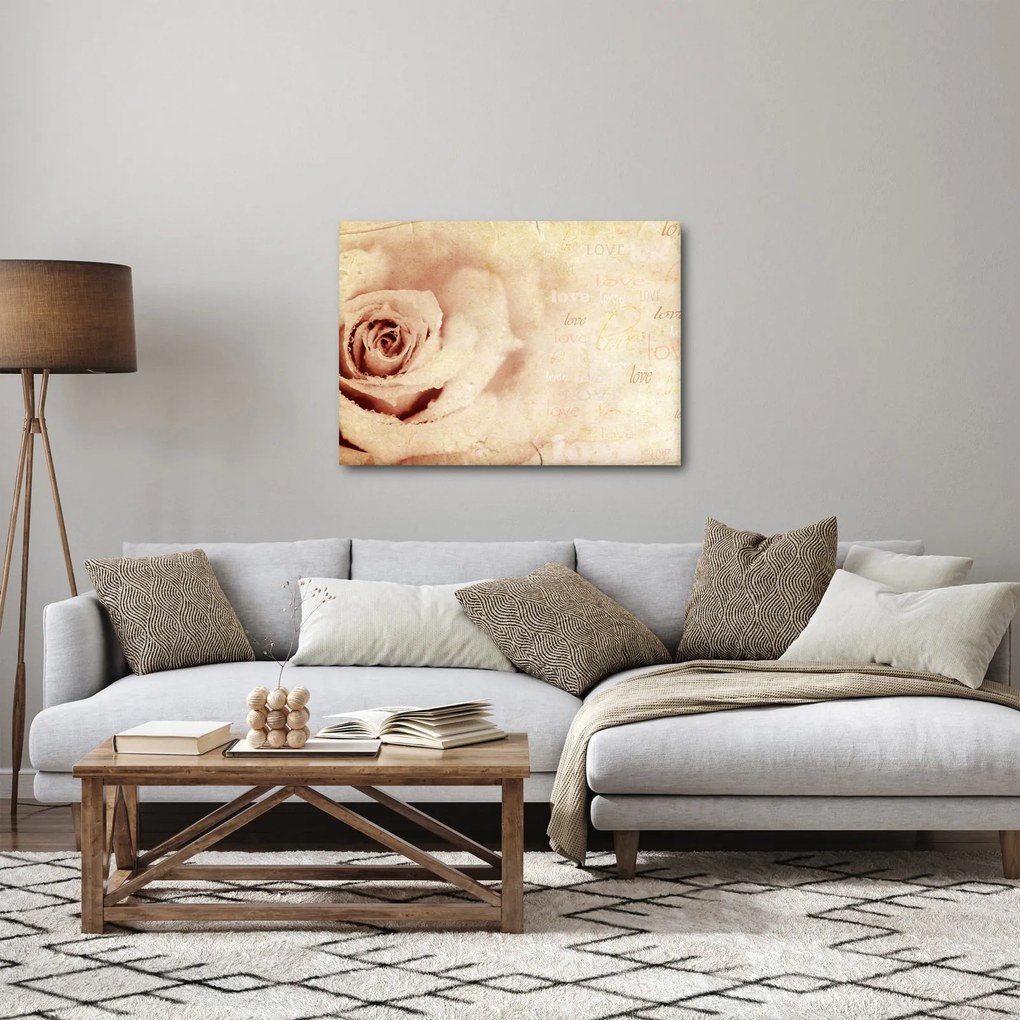 Kép - Rózsa virág szerelmeseknek (70x50 cm)