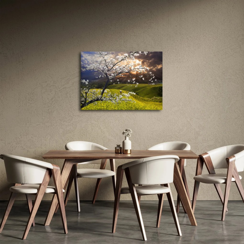 Kép - Virágzó fa az országban (70x50 cm)