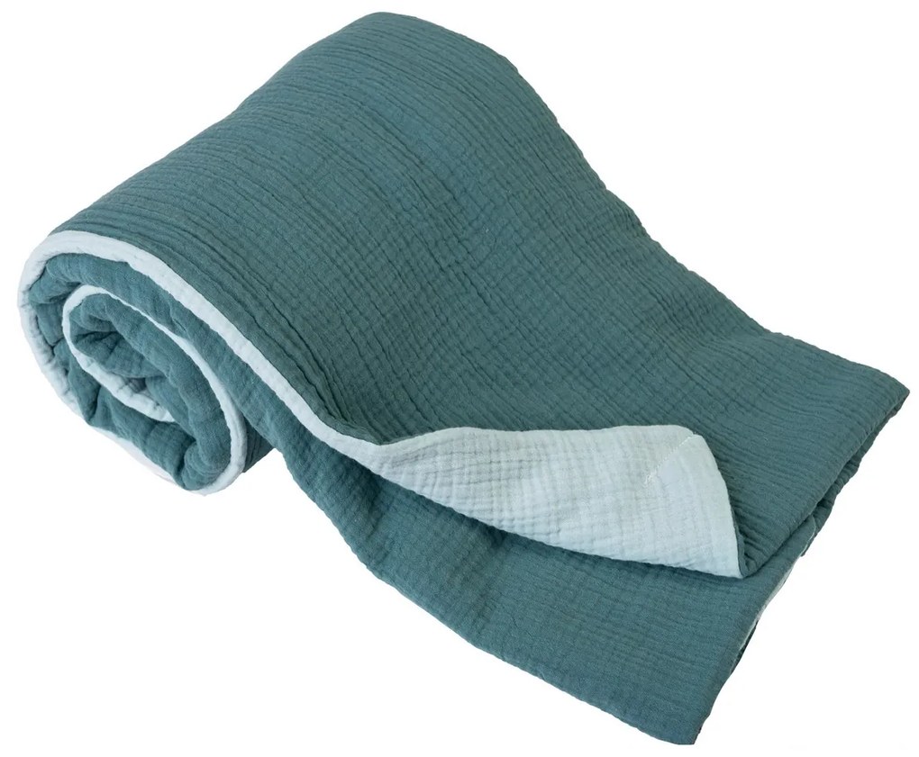 Gyermek takaró, türkiz/zöld, 75 x 100 cm