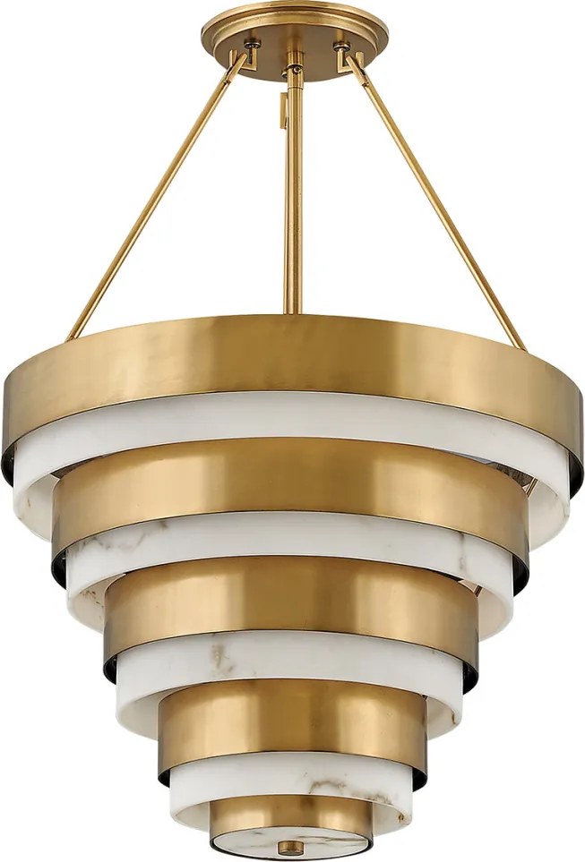 ELSTEAD QN-ECHELON-4P ECHELON Modern Led Függesztett Lámpa Idős Réz E14 IP20
