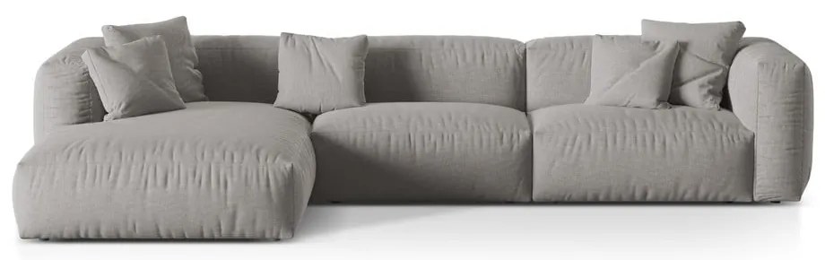 Világosszürke moduláris sarokkanapé (bal oldali) Martina – Micadoni Home