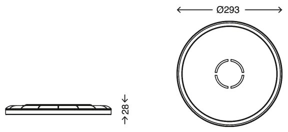 Briloner 3391-014 - LED Mennyezeti lámpa FREE LED/18W/230V á. 29 cm