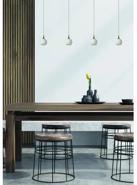 Lucide 09434/04/31 - Csillár zsinóron FAVORI 4xGU10/5W/230V fehér