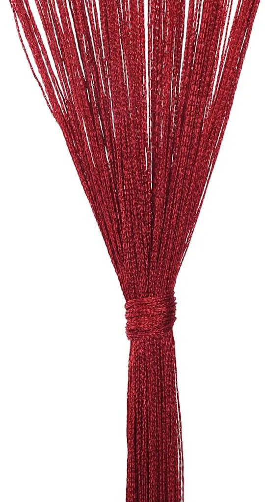2 db burgundi vörös zsinórfüggöny 100 x 250 cm
