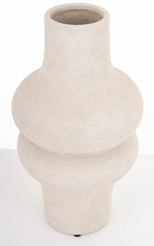 Evora design Váza kerámia fehér 35x18.5x18.5cm