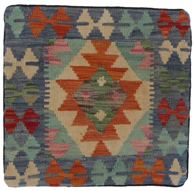 Kilim párna 55x55 kézi szövésű Kelim díszpárna