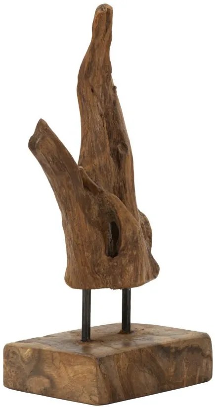 Akar szobor teak 20x11x34cm