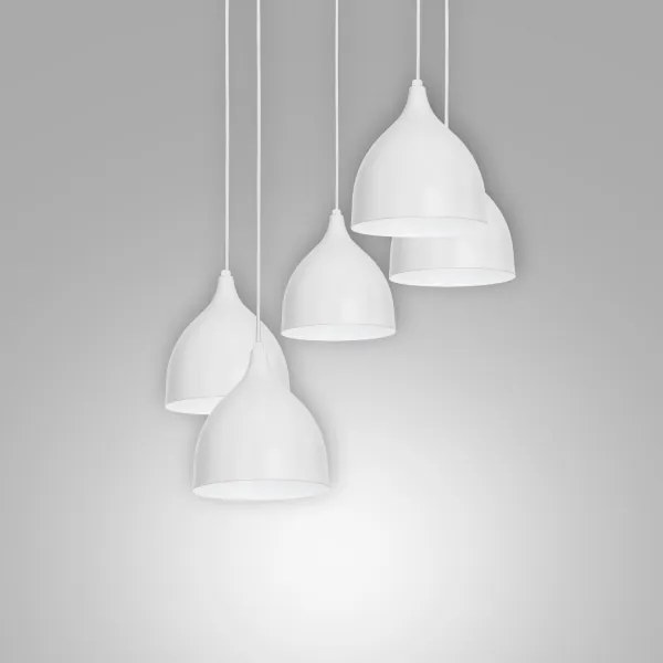 Csillár zsinóron NOAK 5xE27/15W/230V szürke