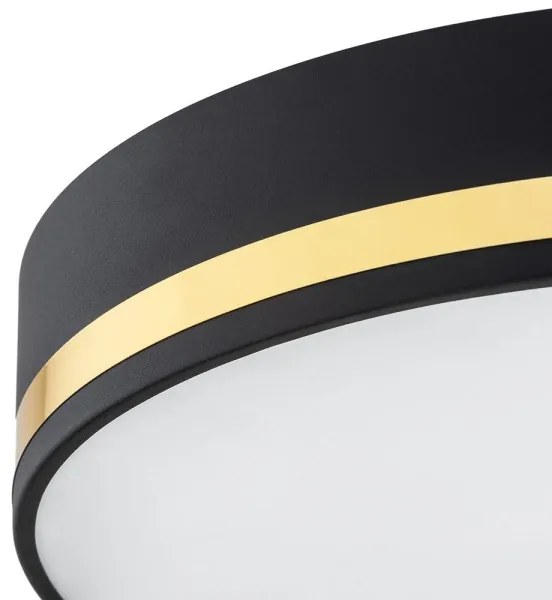 Argon 6141 - Mennyezeti lámpa AMORE 3xE27/15W/230V átmérő 45 cm fekete/arany