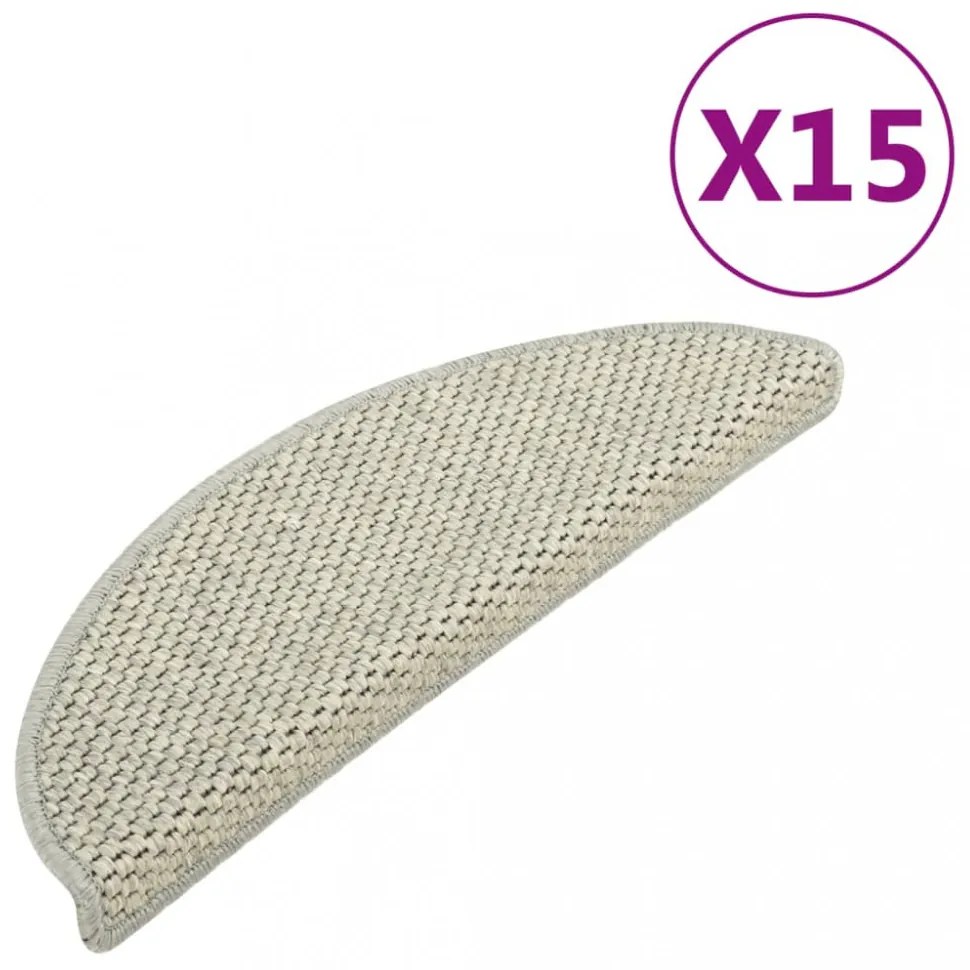15 db szizálhatású világoszöld öntapadó lépcsőszőnyeg 56x17x3cm