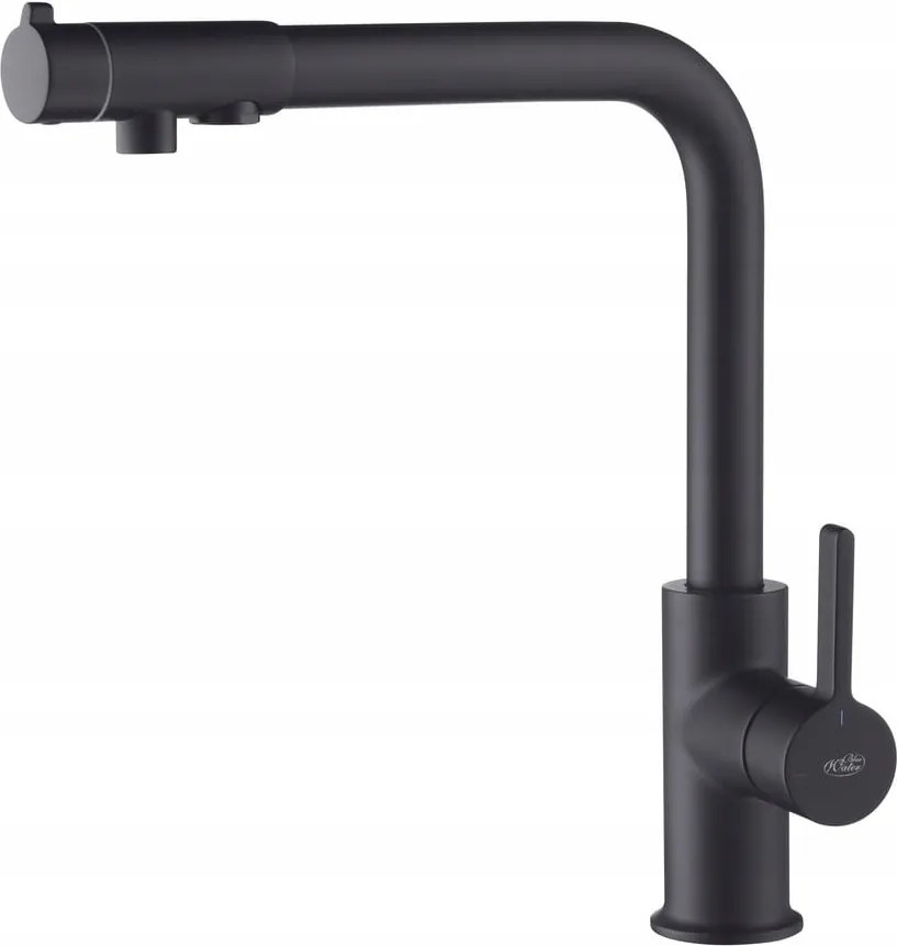 Háromutas csaptelep Royal Fekete Matt Blue Water