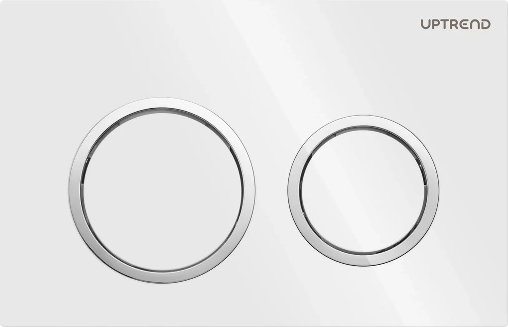 Wc Öblítő Gomb Fehér Fényes Yosemite UP006 kétrészes