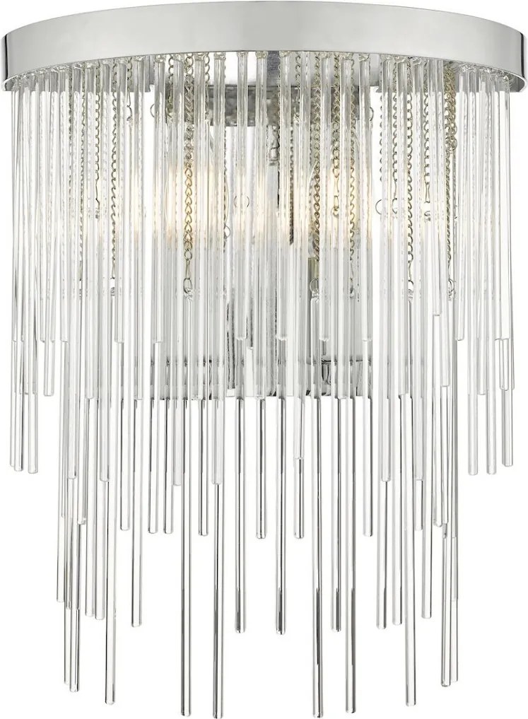 DAR LIGHTING ISL0950 ISLA Kristály Fali Lámpa Csiszolt Króm E14 IP20